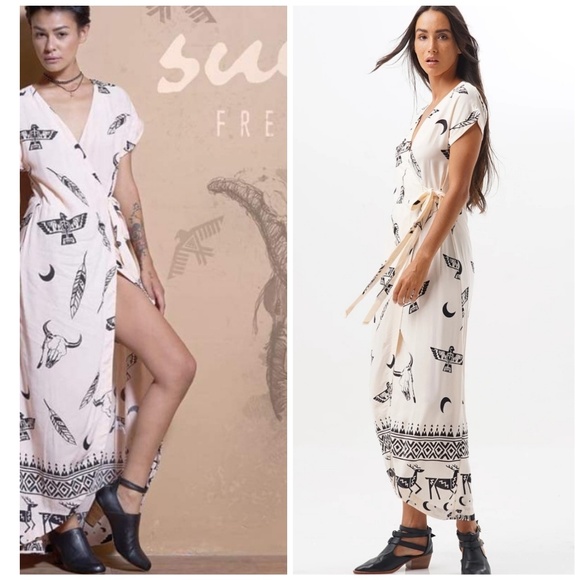Suen Noaj Free Love Free People | boho wrap dress - Picture 5 of 8
